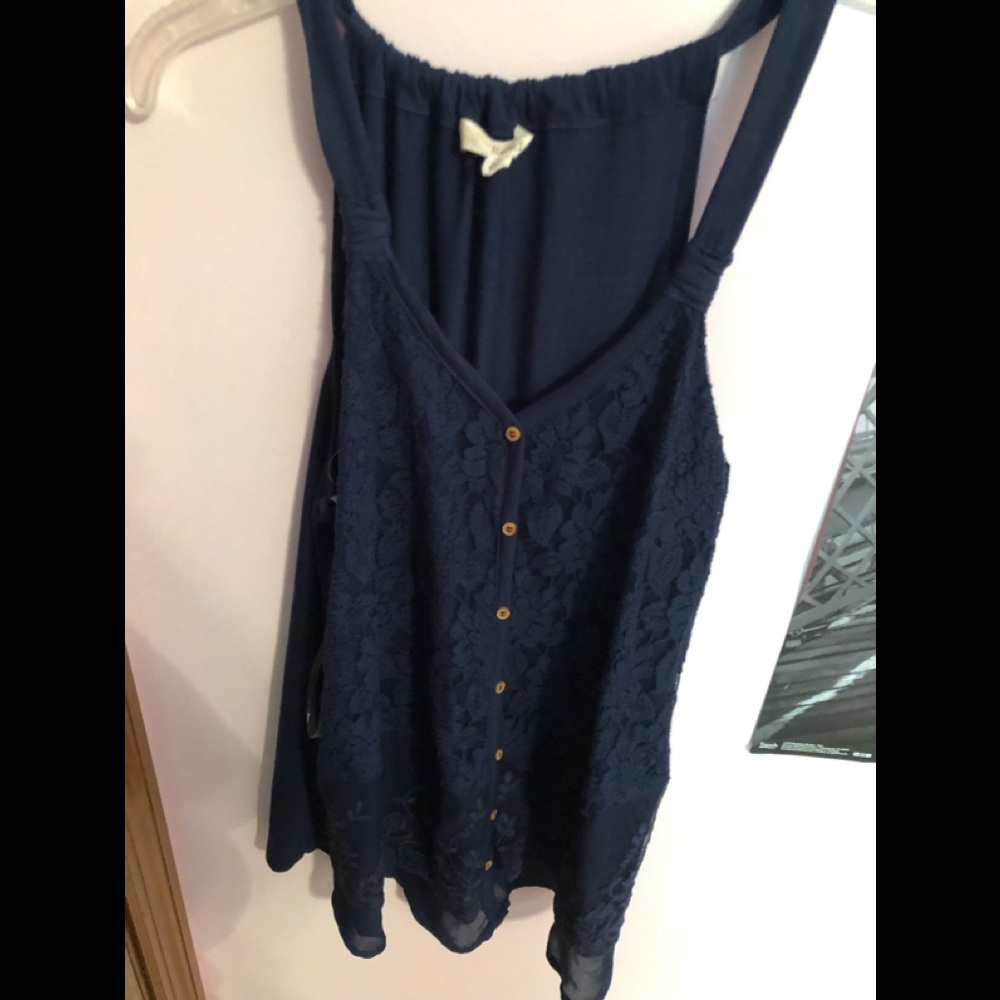 blue lace tanktop